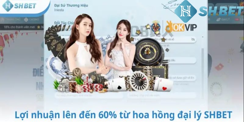 Mức hoa hồng siêu hấp dẫn đó chính là những lợi ích đầu tiên mà đại lý Shbet